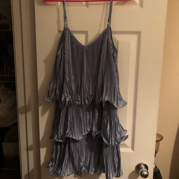 Pleated Ruffle Dress - Picture 2 of 5